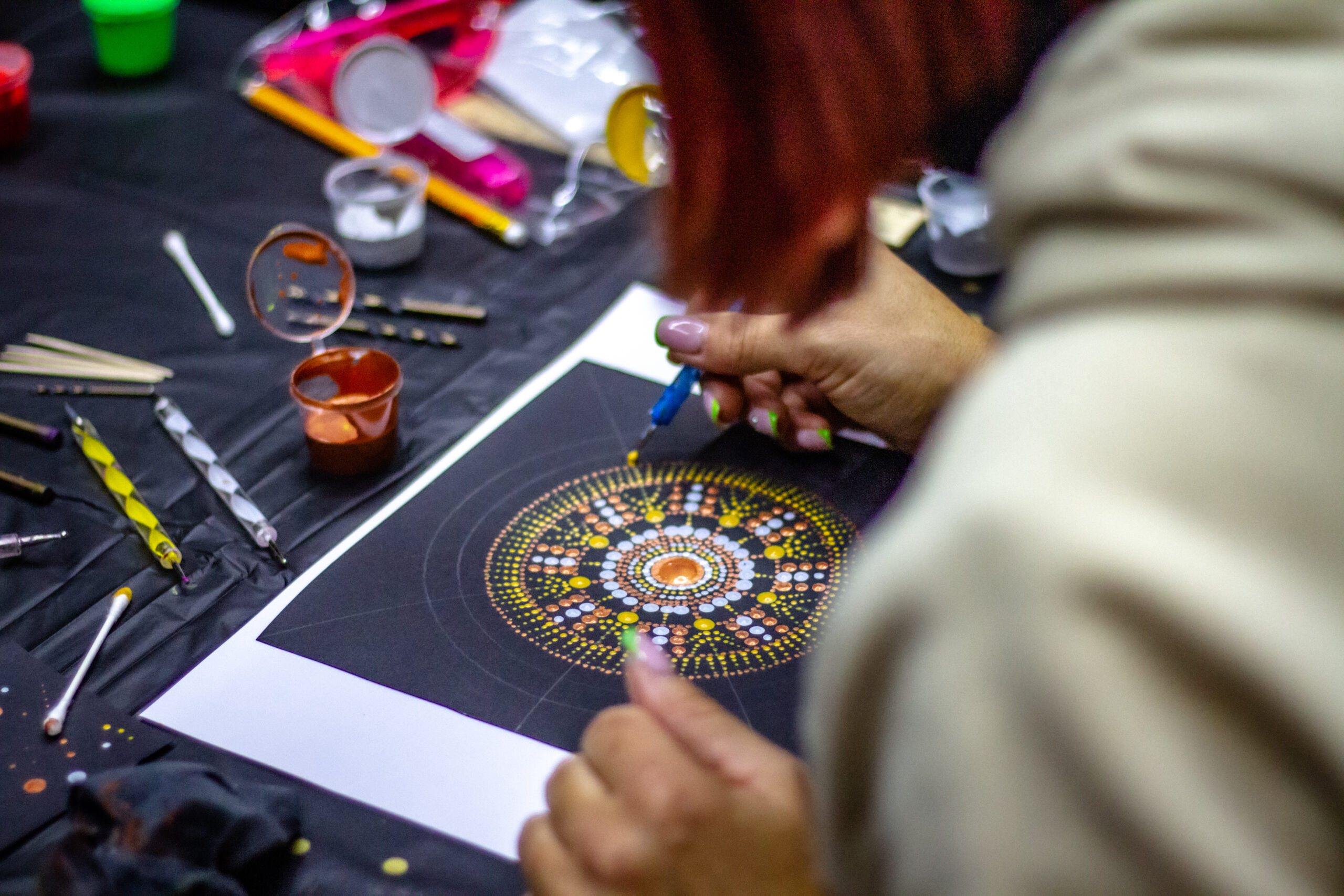 taškavimas kūrybos technika atsipalaidavimui