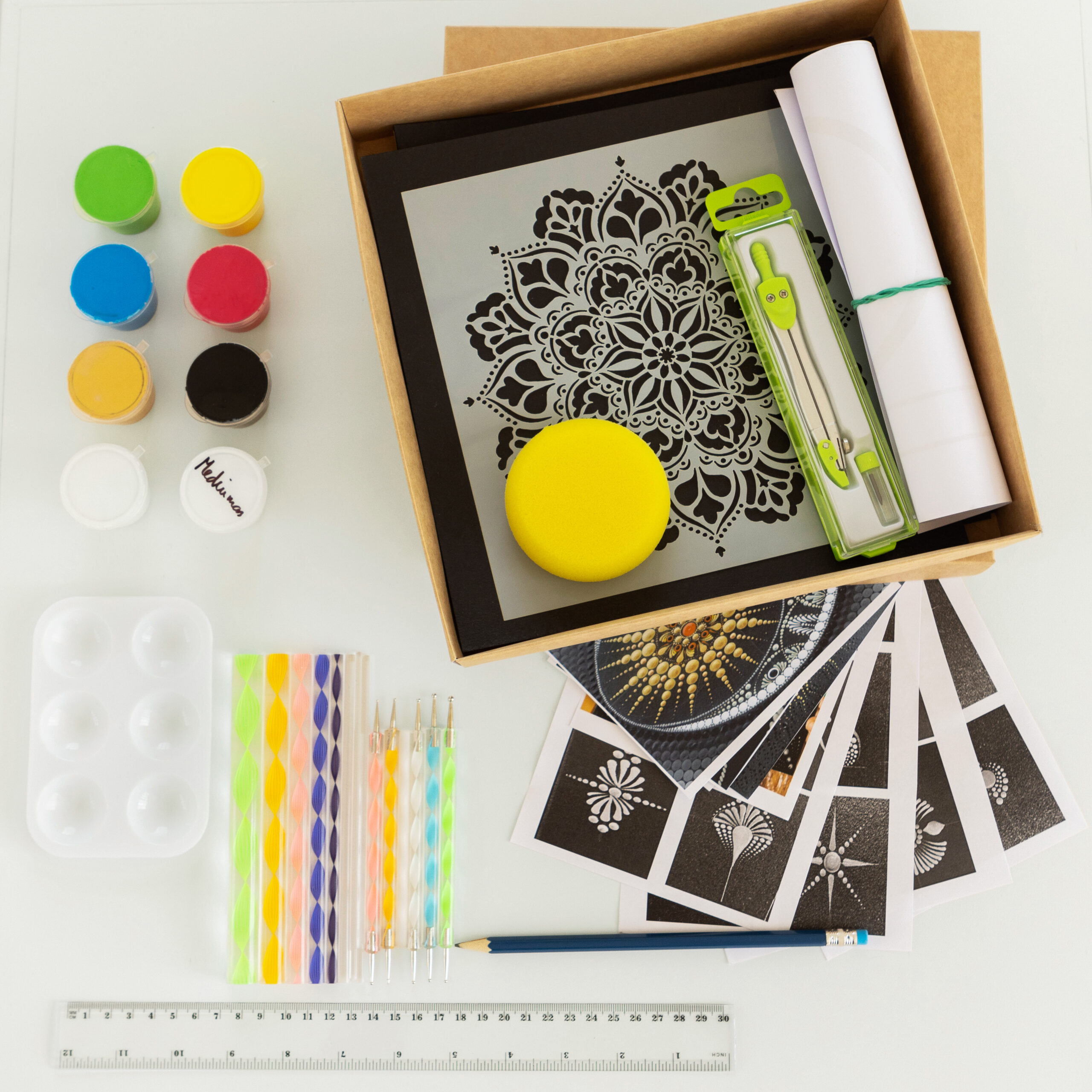 taškavimo rinkinys mandala akriliniai dažai dovana moterims